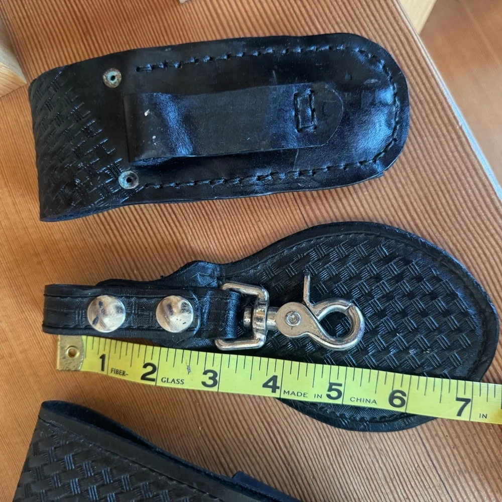 Black Leather Accessory Set